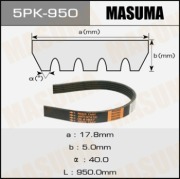 Masuma 5PK950 Ремень привода навесного оборудования
