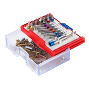 Мастак 05810019C Набор вставок (бит) 1/4"", PH, PZ, Hex, Torx, Slotted, 19 предметов