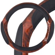 Skyway S01102001 Оплетка SKYWAY Wood-1 2 подушечки L Черно/Коричневая экокожа