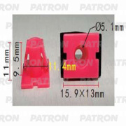 PATRON P371312 Клипса пластмассовая