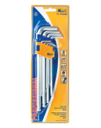 Kraft KT700562 Набор ключей торцевых шестигранных Г-образных с шаром, длинные, 9шт