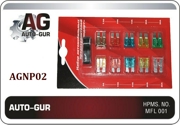 Auto-GUR AGNP02 Набор предохранителей MEDIUM, с пинцетом (5-30А)