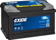 EXIDE EB800 Батарея аккумуляторная 80А/ч 640А 12В обратная полярн. стандартные клеммы