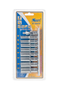 Kraft KT700315 Набор головок торцевых 1/4&quot;Dr Высокие 9 шт. 6-13 мм