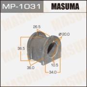 Masuma MP1031 Втулка стабилизатора