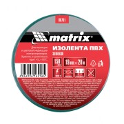 Matrix 88781 Изолента ПВХ, 19 мм х 20 м, зеленая, 150 мкм Matrix