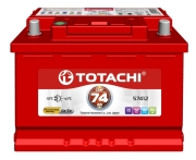 TOTACHI 4589904929991 Батарея аккумуляторная 74А/ч 680А обратная полярн. стандартные (Европа) клеммы