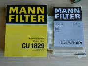 MANN-FILTER CU1829 Фильтр, воздух во внутренном пространстве