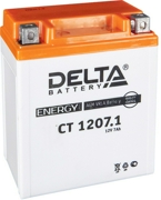 DELTA battery CT12071 Аккумулятор AGM 7 А/ч обратная R+ 114x70x132 EN100 А