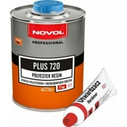 Novol 361125022 Полиэфирная смола PLUS 720, 1 кг 36112 + Отвердитель(50гр)