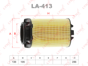 LYNXauto LA413 Фильтр воздушный