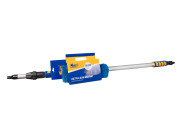 Kraft KT830046 Щетка 25 см на шланг, телескопическая ручка, 120-200 см, алюминий/полимер