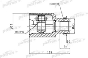 PATRON PCV1046 ШРУС