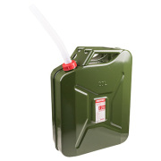 Skyway S02601009 Канистра металлическая SKYWAY 20л вертикальная Антикоррозийное покрытие, резьбовая крышка, оцинкованная, лейка