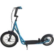 NOVATRACK 16STAMPN1CLBL8 Самокат 2-х колесный 16/12&quot;&quot; Внедорожный подростковый Novatrack City Line не складной 120 кг синий 16STAMPN1CL.BL8