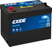 EXIDE EB705 Батарея аккумуляторная 70А/ч 540А 12В прямая полярн. выносные клеммы