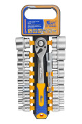 Kraft KT700690 Набор головок торцевых и принадлежностей 1/2&quot;Dr 20 предметов