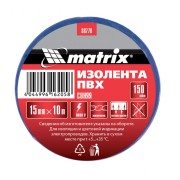 Matrix 88770 Изолента ПВХ, 15 мм х 10 м, синяя, 150 мкм Matrix
