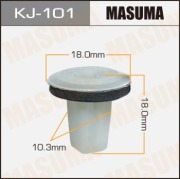 Masuma KJ101 Клипса (пластиковая крепежная деталь)