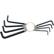 Sparta 112667 Набор ключей имбусовых Torx 9 шт: T10, 15, 20, 25, 27, 30, 40, 45, 50, оксидированные, на кольце Sparta