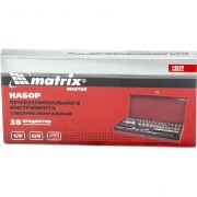 Matrix 13522 Набор слесарно-монтажный с квадратом 1/4, 38 предметов Matrix