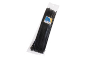 Kraft KT880622 Хомут нейлоновый 4,8*400мм, черный, упаковка 50 штук