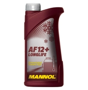 MANNOL 2032 Антифриз MANNOL Longlife AF12+ (1л) красный -76С° концентрат VAG TL 774F (G12+); MB 325.3; Ford ESE M97B49-A, GM 1899 M