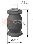 SEVI 12244040 Шарнир рычага передней подвески для а/м CHEVROLET/DAEWOO MATIZ(98-), CHEVROLET SPARK(05-), DAEWOO TICO(95-00) "СЭВИ-ЭКСПЕРТ