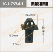 Masuma KJ2341 Клипса (пластиковая крепежная деталь)