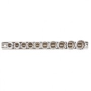 Matrix 13595 Набор торцевых головок, 3/8, двенадцатигранные, CrV, 10 шт, 9-19 мм Matrix