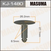 Masuma KJ1480 Клипса (пластиковая крепежная деталь)