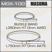 Masuma MOX100 Хомут "ленточный" металлический MASUMA для пыльников,  к-т2шт (в уп. 5 комплектов)