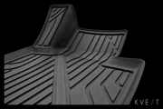 KVEST KVESTLEX00001K1 Коврики KVEST 3D в салон подходят для LEXUS RX, 2015->, 4 шт. (полиуретан, черный, серый)
