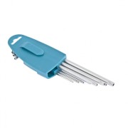 GROSS 16408 Набор ключей имбусовых Torx -TT, 9 шт: T10-T50, экстра-длинные, S2, сатинированные Gross