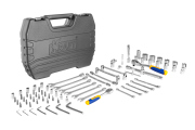 Kraft KT700304 Набор инструмента 1/2"DR и 1/4"DR 77 предметов, PRO