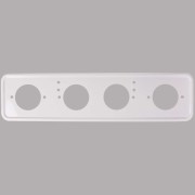 Skyway S04101007 Рамка для номера металл под болт белая с порошковым покрытием без надписи SKYWAY 1шт