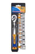 Kraft KT700319 Набор головок торцевых и принадлежностей 3/8"Dr 12 предметов