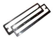 DOLLEX SPL43 Рамка номерного знака нержавеющая сталь штамп &#039;Vesta&#039; (уп. 2 шт.)