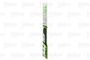 Valeo 575004 Щетка бескаркасная кнопка,боковой штырь 22мм,боковой зажим,верхний замок 475мм