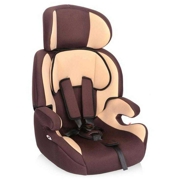 ZLATEK KRES0484 Кресло детское автомобильное группа 1-2-3 от 9 кг. до 36 кг. коричневое FREGAT