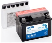 EXIDE ETX4LBS Батарея аккумуляторная 3А/ч 50А 12В обратная поляр. болтовые мото клеммы