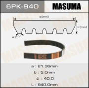 Masuma 6PK940 Ремень привода навесного оборудования