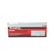 Matrix 13526 Набор торцевых головок, 1/2, головки 10-24 мм, с трещоточным ключом, 12 предметов Matrix