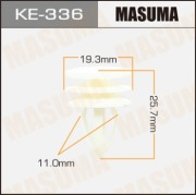 Masuma KE336 Клипса (пластиковая крепежная деталь)