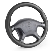 AUTOPROFI SAM200BKM Оплётка для перетяжки руля М, нат.кожа, чёрн., нить, игла