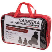 Skyway S01302017 Накидка сиденья алькантара SKYWAY EXPENSIV Черная (строчка золотая) 1 шт