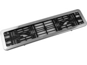 DOLLEX SPL10 Рамка номерного знака нержавеющая сталь с пластм. адаптером в сб., скругленные углы (к-т)