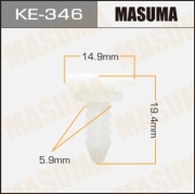 Masuma KE346 Клипса (пластиковая крепежная деталь)