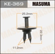 Masuma KE369 Клипса (пластиковая крепежная деталь)