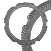 Skyway S01102222 Оплетка SKYWAY Sponge ribby 6 подушечек M Серая экокожа